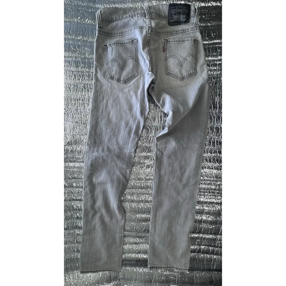 Levi's 511 Skinny Jeans Mens W29 L32 Gray Stretch Denim Pants 564970067